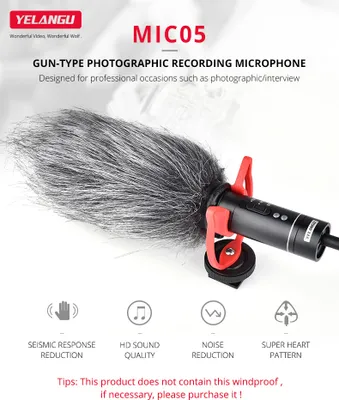 Image de Interview photographique Reporter Enregistrement vidéo Microphone pour appareil photo DSLR noir