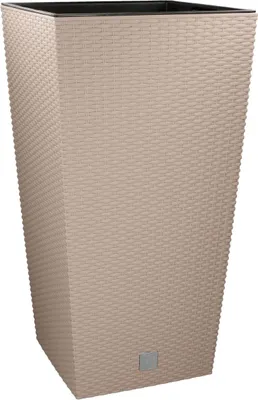 Produktbild von Pflanztopf Blumentopf 40x40x76cm Rattan Optik in Mocca