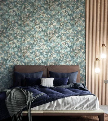 Produktbild von NEWROOM Tapete Blau Vliestapete Blätter - Mustertapete Floral Grau Beige Blumen Zweige Blumentapete Vintage Blüten