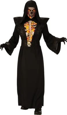 Immagine prodotto di Bristol Novelty - Costume da "Mietitore" - Uomo BN4422 (Taglia unica) (nero/bianco)