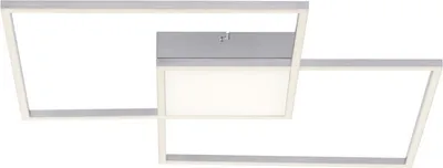Produktbild von LED Deckenleuchte stahlfarben, dimmbar, Fernbedienung, L 60 cm