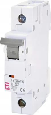 Immagine prodotto di ETI | Interruttore Automatico ETIMAT 6 1P B32 - 32A - Compatto - Protezione Da Sovraccarico - Installazione Facile
