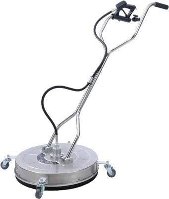 Immagine prodotto di Idropulitrice per la pulizia di superfici – Pulitore per terrazze – Pulitore per vialetti – 24 pollici – Acciaio inossidabile – 4500 PSI