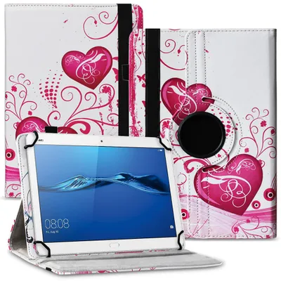 Produktbild von Tablet Hülle für Huawei MediaPad M3 Lite 10 Tasche Schutzhülle Case 360° DrehbarFarbe 360 Uni:Motiv 6
