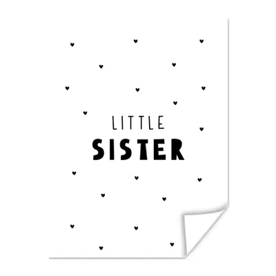 Produktbild von MuchoWow® Poster Mädchen - Kleine Schwester - Sprichwörter - Zitate 120x160 cm - Wandbilder