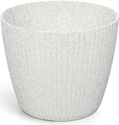 Produktbild von Blumentopf LAMIE ECOWOOD weiß 11,9 cm
