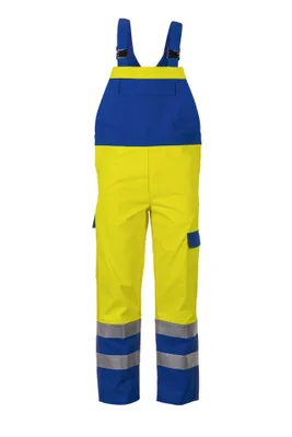 Produktbild von Planam Multinorm Latzhose Warnschutz Major Protect Gr. 56 warngelb/kornblau