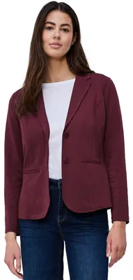 Productafbeelding van Street One basic blazer van jersey, kleur: truffle red, maat: 36
