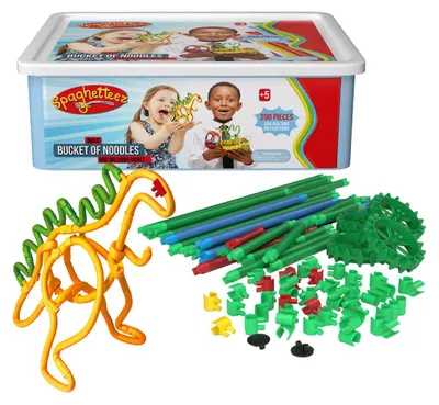 Image de Spaghetteez Flexibele Bouwstaafjes in Opbergbox, 200dlg.