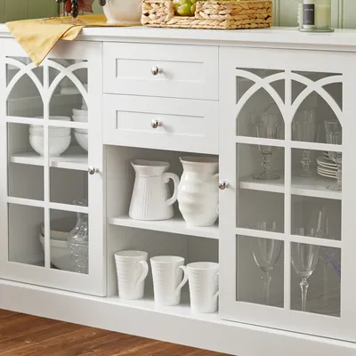 Produktbild von SoBuy FSB79-W Sideboard Küchenschrank Kommode Flurschrank Buffet Aufbewahrungsschrank