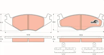 Zdjęcie produktu dla Klocki Hamulcowe Vw Przód Polo 94- Nie