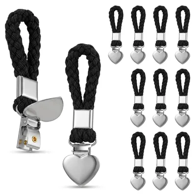 Productafbeelding van Handdoekhouders met ophangoog - Metalen handdoekclips - 10 stuks