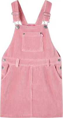 Image de vidaXL Salopette enfant velours côtelé rose clair 116