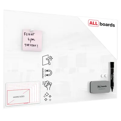 Produktbild von Glasboard - Premium SUPERWHITE Perlweiß 60x40cm