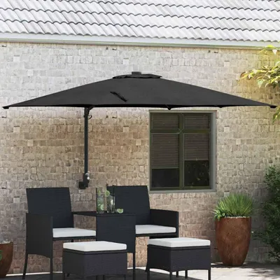 Image de Maison Exclusive - Parasol de jardin, dimensions 248,5 x 247,5 x 160 cm, en polyester et acier