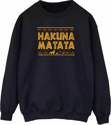 Produktbild von Disney - "The Lion King Hakuna Matata" Sweatshirt für Damen BI50262 (XL) (Schwarz)