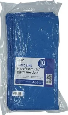 Produktbild von Clean-Basic Microfasertuch  blau, 40 x 40 cm, 10 Tücher