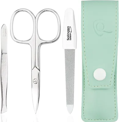 Produktbild von marQus Nagelset 3-teilig – Nagelschere, Pinzette, Nagelfeile – Mint