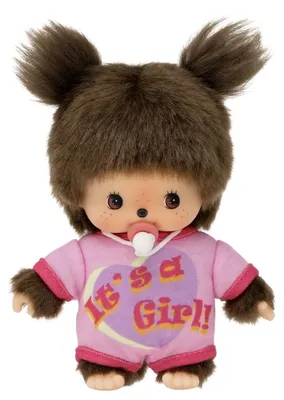 Produktbild von Monchhichi Puppe Bebichhichi Strampler It's a Girl 16cm Puppenspielzeug