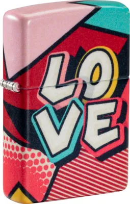 Produktbild von Zippo Sturmfeuerzeug - Love Design - Nachfüllbar für eine lebenslange Verwendung - Geschenkbox - Metallgehäuse -  USA