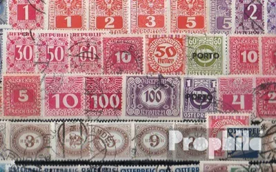 Produktbild von Briefmarken Österreich 50 verschiedene Portomarken