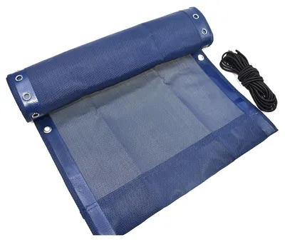 Produktbild von Ersatzbezug Liegestuhl Ersatzstoff - Set mit 4 Seilen - Nylon - Blau - 160 x 43 cm