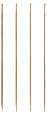 Produktbild von 3000x Fingerfood Spieße "gedrechselt" aus Holz Ø2.2mm 15cm