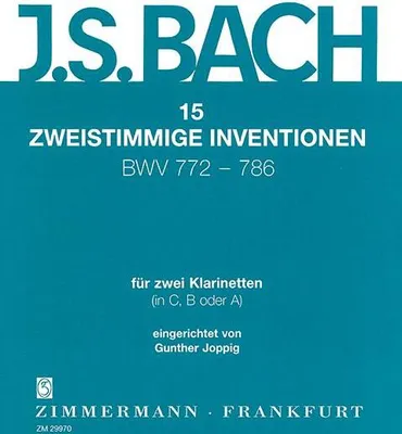 Produktbild von 15 zweistimmige Inventionen