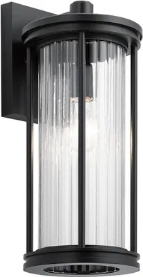 Obrázek produktu pro Venkovní nástěnné svítidlo černé E27 40W Barras Kichler