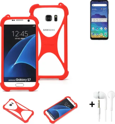 Produktbild von Handy-hülle + Kopfhörer kompatibel mit ZTE Blade 11 Prime Schutz-hülle Bumper Silikon Schutz Hülle Cover Case Silikoncase Silikonbumper TPU