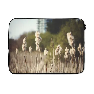 Produktbild von MuchoWow® Laptop Hülle 14 ZollBaumwolle - Sonne - Pflanzen Laptoptasche - Laptoptasche - Stoßsicher - Schutzhaube