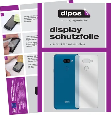 Produktbild von 6x Schutzfolie für LG K40s Rückseite klar Displayschutzfolie Folie Display Schutz dipos