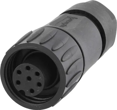 Produktbild von Amphenol RD24-KBG Kabelsteckverbinder gerade Buchse Crimpanschluss, Polzahl 6+PE Kabelabgang gerade, Klemmbereich 6,0mm