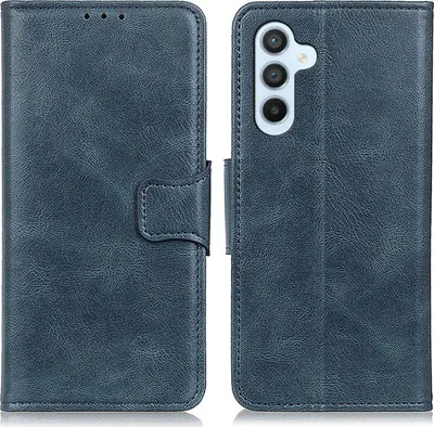 Produktbild von Mobigear Classy  Samsung Galaxy A54 Hülle Klapphülle Geldbörse - Blau