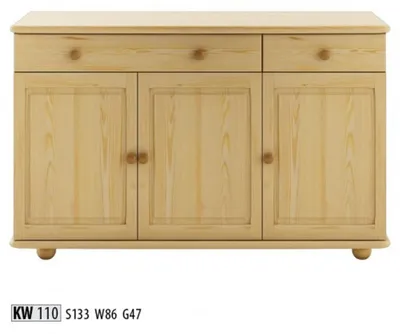 Produktbild von Massive Kommode Sideboard Schrank Echtholz Schränke Neu Anrichte Möbel Kommoden