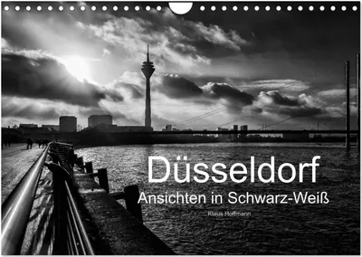 Produktbild von Düsseldorf Ansichten in Schwarz-Weiß (Wandkalender 2025 DIN A4 quer), CALVENDO Monatskalender