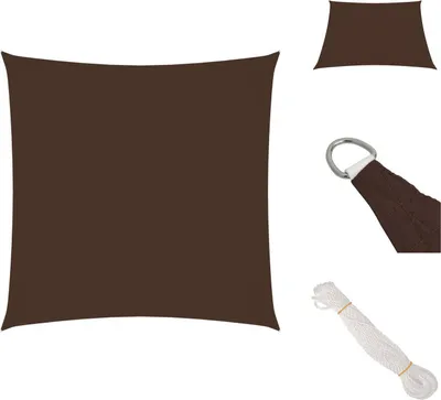 Produktbild von vidaXL Sonnensegel Oxford-Gewebe Quadratisch 4,5x4,5 m Braun -  Sonnenschirme & Sonnenschutze