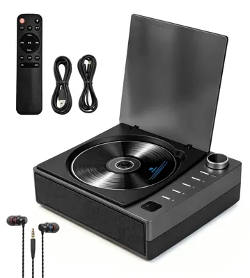 Obrázek produktu pro Přenosný CD přehrávač s Bluetooth 5.1, dálkovým ovládáním, FM rádiem a možností přehrávání přes USB/AUX