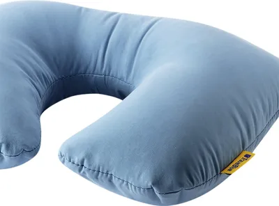 Produktbild von Travel Blue s Aufblasbares Nackenkissen Flugzeug - Revolutionäres Nappy Reisekissen mit Weichem Waschbarer Mikrofaserbezug, Reisekissen Flugzeug mit Synthetischem Daunen aus Baumwolle