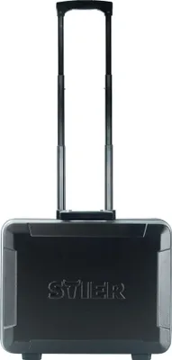 Produktbild von STIER Werkzeugkoffer Trolley leer, robuster Rollkoffer mit ABS-Kunsstoff & Aluminium, Toolbox schwarz mit Rollen inkl. Sicherheitsschlösser, praktische Taschen für Werkzeug