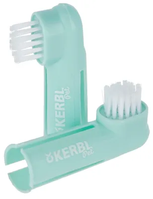 Image de Brosses à dents pour chiens, 6 cm, lot de 2, Kerbl