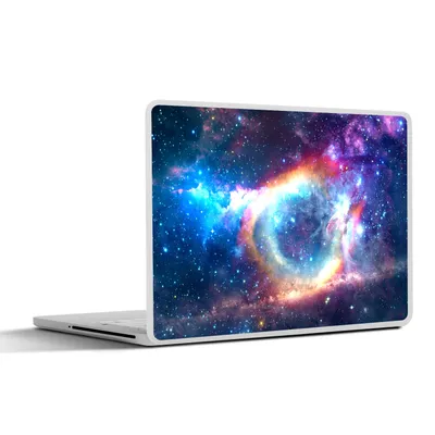 Produktbild von MuchoWow® Laptop Aufkleber Sticker Cover Weltraum - Regenbogen - Sterne 32.5x23.5 cm - Sticker für Laptop - Selbstklebend