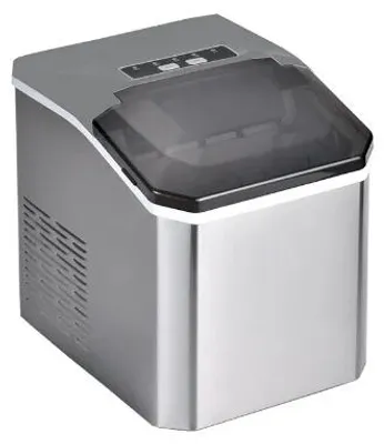 Produktbild von Automatische Eiswürfelmaschine - Tischgerät Eisbereiter - Mini Kompakt - Zylindrische Eiswürfel - Schnelle Eisproduktion - 220 V EU-Stecker - Grau