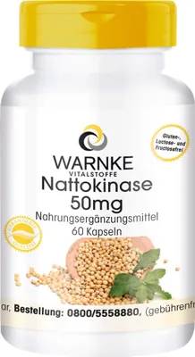 Produktbild von WARNKE Nattokinase 50 mg Kapseln, 60 St. Kapseln