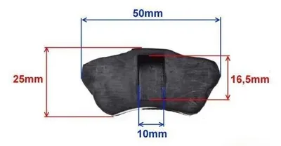 Produktbild von Verstärkter Abziehgummi 51x21mm (1 Stück)
