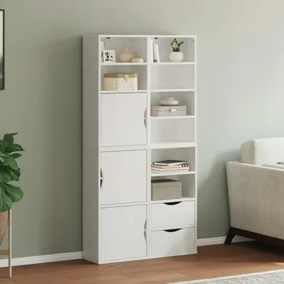 Image de vidaXL Armoires d'appoint 4 pcs. ODDA Blanc 40x24x79 cm Pin massif