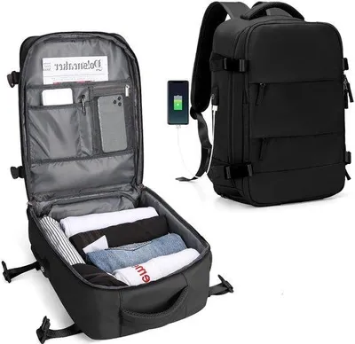 Produktbild von Großer wasserdichter Damen-Reiserucksack, 14 Zoll Laptopfach, Outdoor-Sport