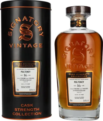 Produktbild von Signatory Vintage PULTENEY 16 Years Old 1st Fill Oloroso Cask Strength #12 2008 56,4% Vol. 0,7l in Tinbox
