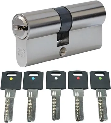 Productafbeelding van Dubbele cilinder veiligheidsslot voor deur - profielcilinder met sleutels 35/55 mm