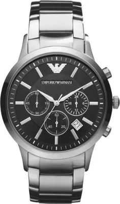 A studio shot of an Emporio Armani watch.